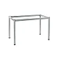 Moldura de mesa com pés redondos 116x66 cm, Cores: alu, branco, preto, grafite