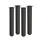 Алуминиеви крака за маса в класически стил 60х60 мм, черен цвят, височина 71 см, 82 см, 110 см, комплект от 4 бр.