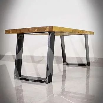 Pieds de table en acier massif de type carré, 40x45cm (2 pcs)