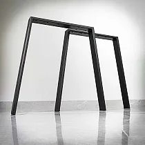Pernas de mesa de metal PI em aço, dimensões 75x72cm, 2 unid. definir