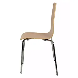 Conjunto de sillas de contrachapado D15 blanco, haya o nogal