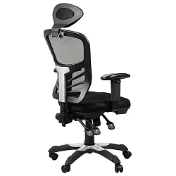 Cómoda silla de oficina con respaldo de malla transpirable en color negro, gris, rojo o verde, SCBGRG1