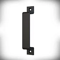Συρόμενη πόρτα μεταλλικό pull, χερούλι από ατσάλι, μαύρο χρώμα, μήκος 16,3 cm, βάρος 300 γραμμάρια, σετ 6 τμχ.