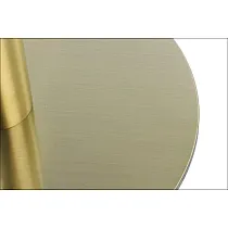 Kovinsko podnožje v kombinaciji zlate in črne barve, premer spodnje plošče 45 cm, višina 72,5 cm, primerno za mizne plošče D70 cm