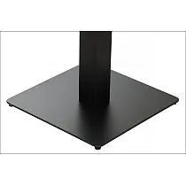Osrednja mizna noga iz kovine, črne barve, dimenzije podnožja 50x50 cm, višina 110 cm