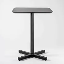 Sredinska kovinska noga za mizo, dimenzija podnožja 43x43 cm, višina 60 cm, črna, siva ali bela