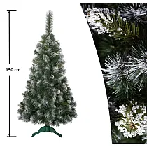 Klasická umělá borovice se sněhovým efektem 150cm