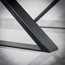 X-tyypin metalliset pöydän jalat, mitat 40x45cm, 60x40cm tai 80x45cm, sarjassa 2 jalkaa