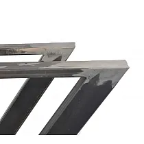 Μεταλλικά πόδια τραπεζιού KeyX από ατσάλι, σχήματος Χ, διαστάσεων 60x72cm, σετ 2 τμχ.