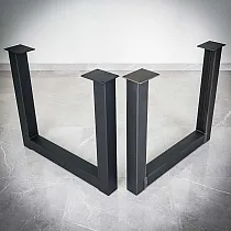 Ογκώδη μεταλλικά πόδια τραπεζιού τύπου U 82 x 71 cm από ατσάλι 2 τμχ