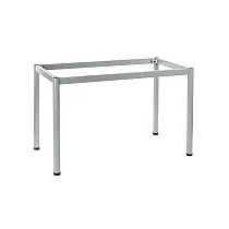 DIY kontorilaua raam ümarate jalgadega, kõrgus 72,5 cm, lauaraami pinna suurus 66 x 66 cm, saadaolevad värvid - alumiinium, valge, grafiit