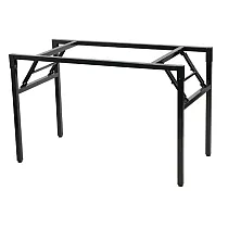 Kokkupandav metallist lauaalus, ristkülikukujuline pikkusega 116 cm ja laiusega 66 cm, musta või halli värvi