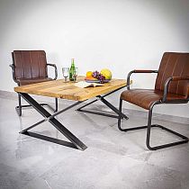 Kovové stolové nohy typu X (2 ks) 40x45cm, 60x40cm, 80x45cm